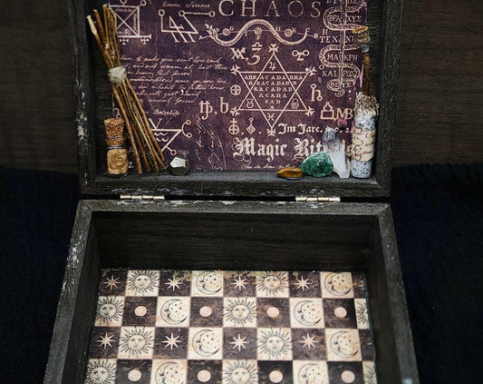 Magic Spell Box: Gothic Shadow Box with Handmade Miniatures
